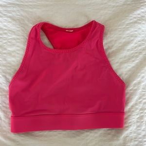 Fabletics Pink On-the-Go Medium-Impact Sports Bra